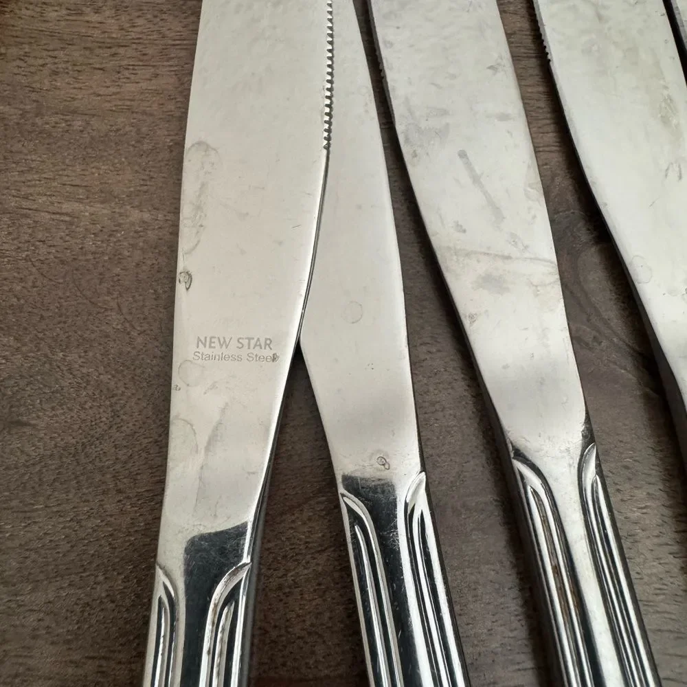 Wooden Cooking Spoons & Silverware Kitchen Dining Bundle Lot